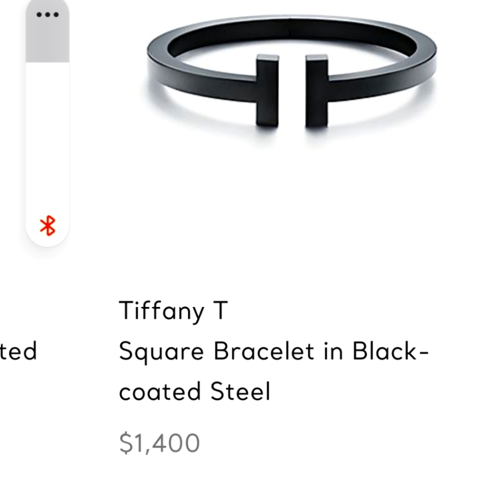 Tiffany & Co. Black T Square Bangle Ss Ueno Bracel
